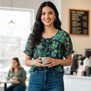 Floral Flowy Top